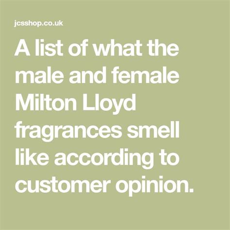 milton lloyd smells like list.